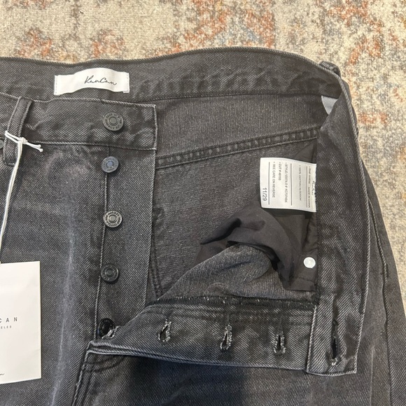 KanCan Distressed Ultra High Rise 90's Boyfriend Jeans Black Size 11/29 NWT - Picture 3 of 10
